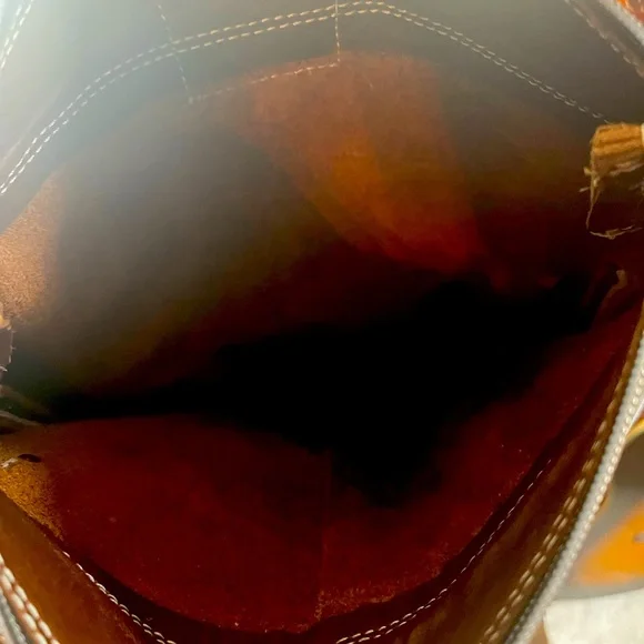 Handmade Pendleton/leather purse - Picture 3 of 4